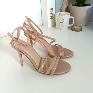 Pink-Nude High Heel Sandals - Size 7.5
